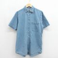 バンヒューセン 90s 半袖シャツ ネイビー メンズL相当 | 古着
