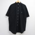 ラルフローレン 90s 半袖シャツ ワンポイントロゴ ブラック メンズXL相当 | 古着