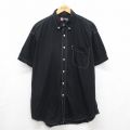 ラルフローレン 90s 半袖シャツ ボタンダウン ブラック メンズXL相当 | 古着