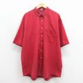 ノーティカ 90s 半袖シャツ ワンポイントロゴ レッド メンズXL相当 | 古着