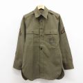 S★古着 長袖 ビンテージ ミリタリー シャツ メンズ 60年代 60s ウール  25dec17