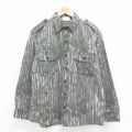 リアルツリー 90s 長袖ハンティングシャツ グレー XL | 古着