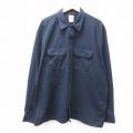 ディッキーズ 長袖ワークシャツ ネイビー XL | 古着