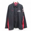 XPO Logistics 00s 長袖ワークシャツ リップストップ ブラック XL | 古着