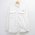 XL★古着 コロンビア 長袖 フィッシング シャツ メンズ PFG 白 25nov15