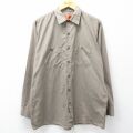 XL★古着 レッドキャップ 長袖 ワーク シャツ メンズ 00年代 00s ベージュ 26feb24
