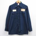 XL★古着 レッドキャップ 長袖 ワーク シャツ メンズ DEKALB COUNTY 紺 26feb25