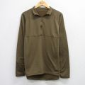 XL★古着 長袖 ハーフジップ ミリタリー トップス メンズ 00年代 00s PCU レベル2 ラグラン USA製 緑【spe】 26mar27