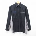 S★古着 レッドキャップ 長袖 ワーク シャツ メンズ 00年代 00s Certified リップストップ ツートンカラー 黒他 26apr02