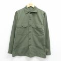70s ミリタリーシャツ グリーン M | 古着