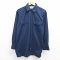 ディッキーズ 00s 長袖シャツ ネイビー L | 古着