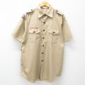 90s 半袖シャツ ボーイスカウト ベージュ XL | 古着