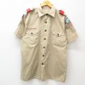 90s 半袖シャツ ボーイスカウト ベージュ XL | 古着