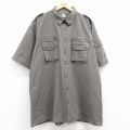 カベラス 00s 半袖ハンティングシャツ グレー XL | 古着
