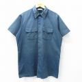 ディッキーズ 90s 半袖ワークシャツ ネイビー XL | 古着