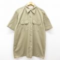 ディッキーズ 00s 半袖ワークシャツ ベージュ XL | 古着