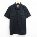 XL★古着 5.11 タクティカル 半袖 ワーク シャツ メンズ 大きいサイズ 黒 ブラック 25jun26 中古 トップス