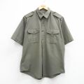 XL★古着 カベラス 半袖 ワーク シャツ メンズ 00年代 00s 緑系 26apr25