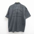 XL★古着 ディッキーズ 半袖 ワーク シャツ メンズ Alpine 大きいサイズ ロング丈 グレー 26may27