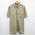 ディッキーズ 90s 半袖ワークシャツ ベージュ XL | 古着