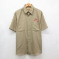 ビッグヤンク 70s 半袖ワークシャツ Reds Service ベージュ XL | 古着