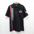 CINTAS 半袖ワークシャツ Valvoline ブラック XL | 古着