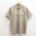 ディッキーズ 90s 半袖ワークシャツ ベージュ メンズXL相当 | 古着