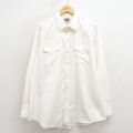 XL★古着 ELY 長袖 ウエスタン シャツ メンズ 90年代 90s 大きいサイズ ロング丈 薄ベージュ 26jan24