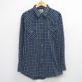 XL★古着 ELY 長袖 ウエスタン シャツ メンズ 90年代 90s 大きいサイズ 黒他 チェック 26feb06