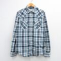 M★古着 ラルフローレン デニムアンドサプライ 長袖 ブランド ウエスタン シャツ メンズ コットン 紺他 チェック 26feb25