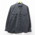 XL★古着 ラングラー 長袖 ウエスタン シャツ メンズ 00年代 00s コットン 黒 デニム 26apr06