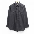 ELY 90s 長袖ウエスタンシャツ ブラック メンズXL相当 | 古着