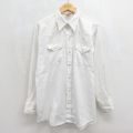 ELY 90s 長袖ウエスタンシャツ ホワイト メンズXL相当 | 古着