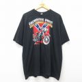 00s 半袖Tシャツ バイク ブラック XL | 古着