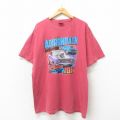 半袖Tシャツ ホットロッドカーショー バーガンディ XL | 古着
