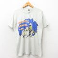 フルーツオブザルーム 00s 半袖Tシャツ レーシングカー グレー L | 古着