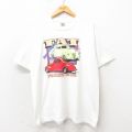 フルーツオブザルーム 00s 半袖Tシャツ ホットロッド ホワイト XL | 古着