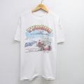 半袖Tシャツ レーシングカー ホワイト XL | 古着