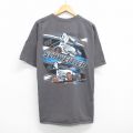 ヘインズ 半袖Tシャツ レーシングカー グレー XL | 古着