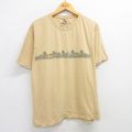 半袖Tシャツ 車サーフボード ベージュ XL | 古着