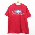 レーシングカー 半袖Tシャツ レッド XL | 古着