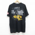 00s 半袖Tシャツ トラック ブラック XL | 古着