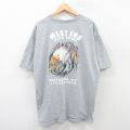フルーツオブザルーム 00s 半袖Tシャツ 鳥 グレー XL | 古着