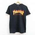 スラッシャー 半袖Tシャツ ビッグロゴ ブラック M | 古着