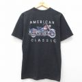 00s 半袖Tシャツ バイク ブラック M | 古着
