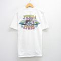 L★古着 リー Lee 半袖 ビンテージ Tシャツ メンズ 90年代 90s サーフィン ハワイ コットン クルーネック USA製 白 ホワイト 【spe】 25jul28 中古