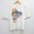 90s 半袖Tシャツ レーシングカー ホワイト XL | 古着