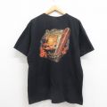 XL★古着 半袖 ビンテージ Tシャツ メンズ 00年代 00s ハワイ サーフボード 大きいサイズ コットン クルーネック 黒 ブラック 25aug06 中古
