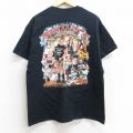 L★古着 半袖 Tシャツ メンズ バイク ベントレー 胸ポケット付き コットン クルーネック 黒 ブラック 25aug07 中古