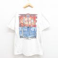 【50%OFF】XL★古着 半袖 ビンテージ Tシャツ メンズ 00年代 00s レースツアー コットン クルーネック 白 ホワイト 25aug22 中古